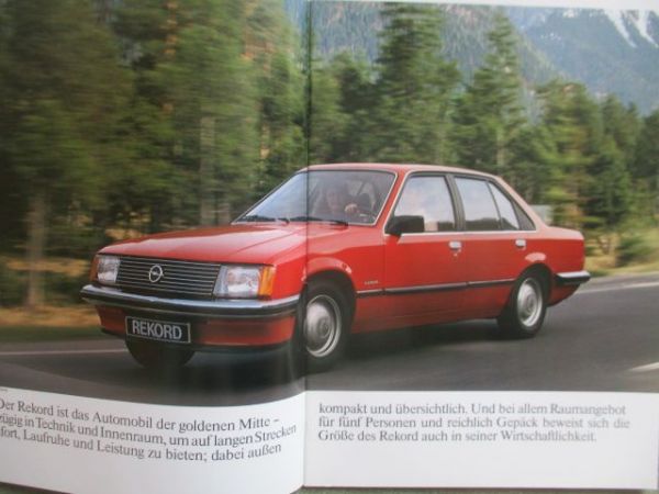 Opel Rekord E +Diesel +Berlina +Caravan August 1981
