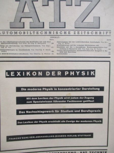 Automobiltechnische Zeitschrift Dezember 1952