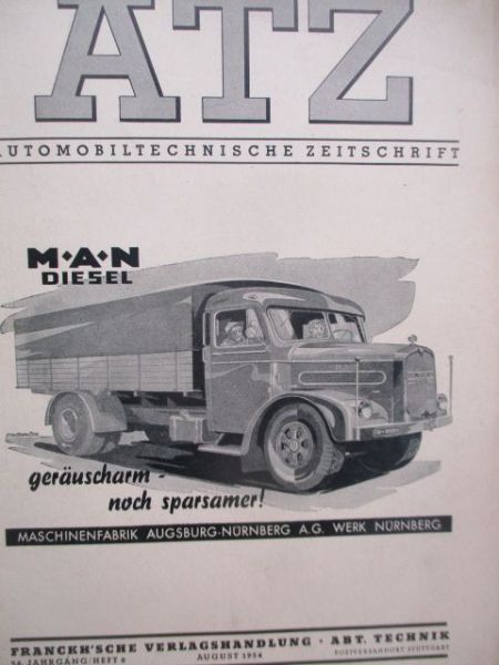 Automobiltechnische Zeitschrift August 1954