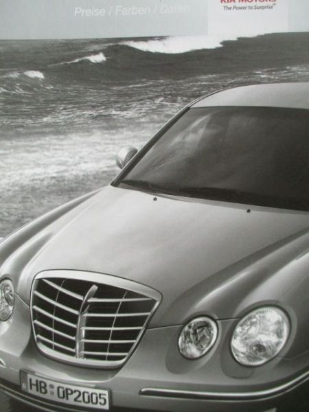 Kia Opirus Preise Farben Daten März 2005