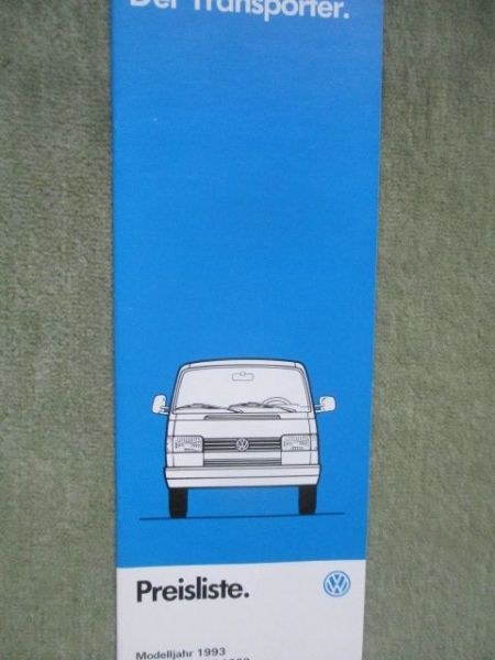 VW T4 Transporter Modelljahr 1993