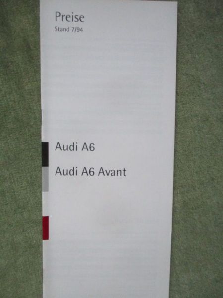 Audi A6 +Avant (C4) Juli 1994