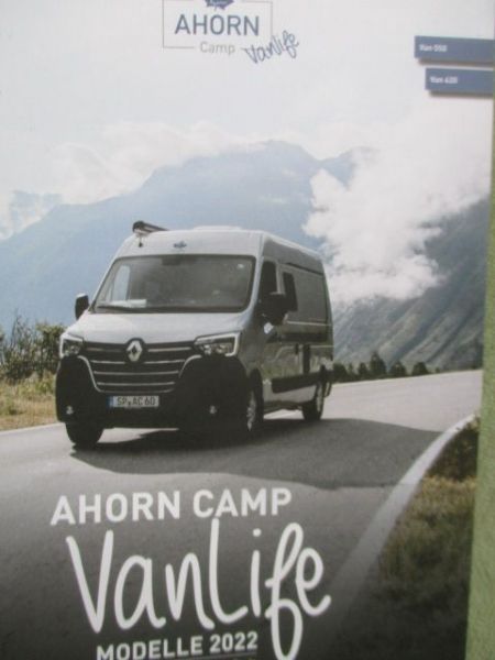 Ahorn Camp Vanlife Modelle 2022 Basis Renault Master