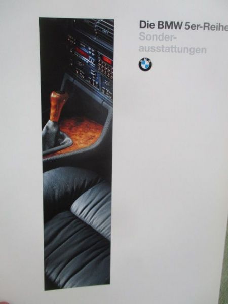 BMW 5er Reihe E34 +Touring Sonderausstattungen September 1994
