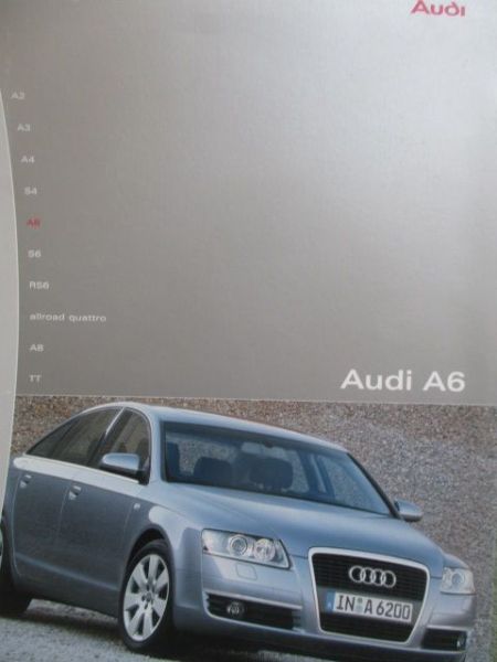 Audi A6 (4F) Limousine Pressemappe Februar 2004