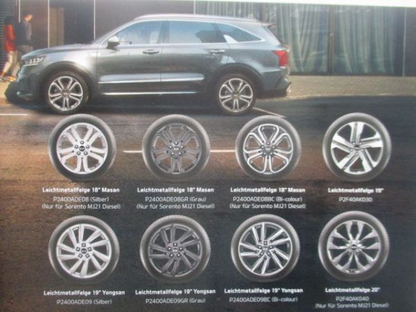 Kia Sorento Zubehör Katalog 9/2020
