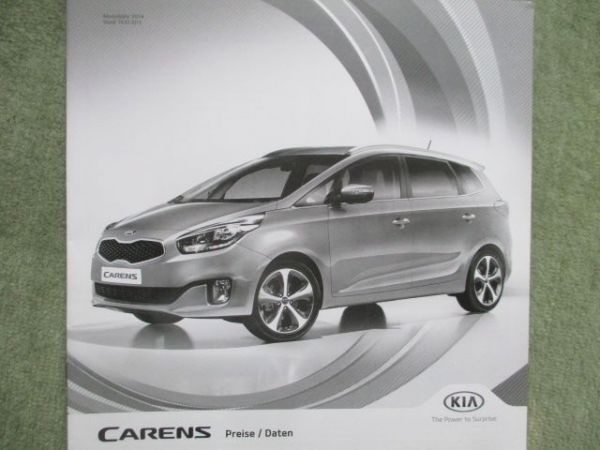 Kia Carens Preise/Daten Modelljahr 2014