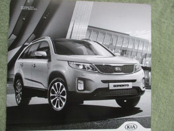 Kia Sorento Preise/Daten Modelljahr 2013