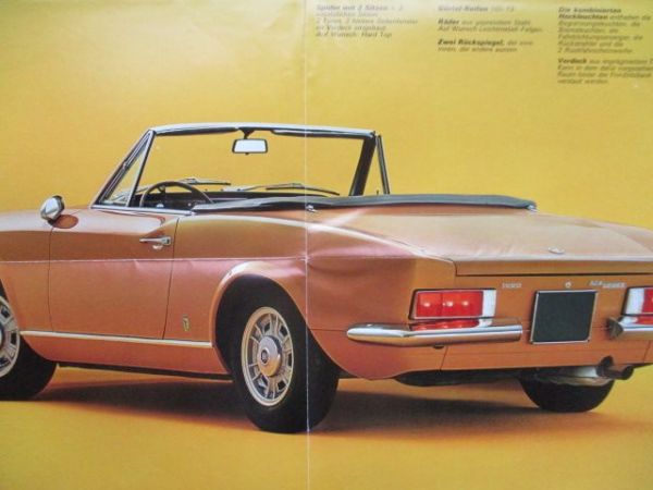 Fiat 124 Sport Spider 1400 1600 Poster Katalog