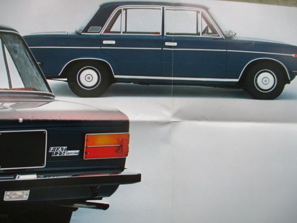 Fiat 125 Special Prospekt gefaltet