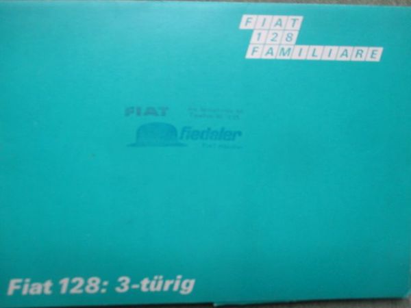 Fiat 128 Familiare 3-türig Prospektmappe Klein