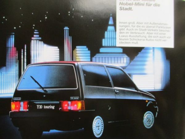 Lancia Y10 Flyer brochure