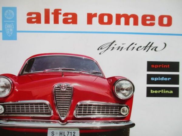 alfa romeo giulietta sprint spider berlina Katalog
