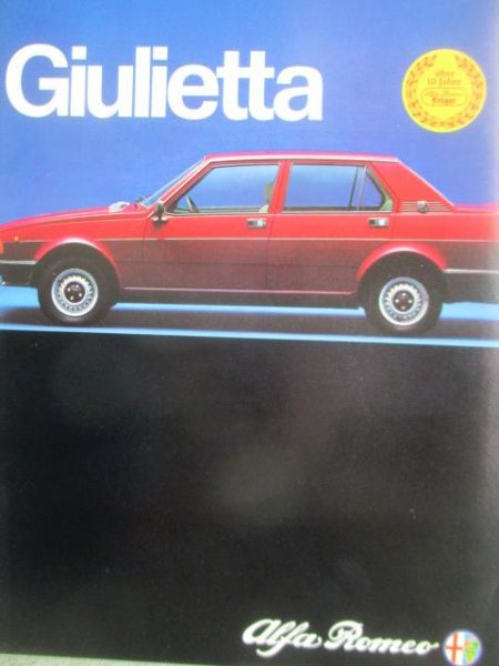 Alfa Romeo Giulietta Prospekt 1980