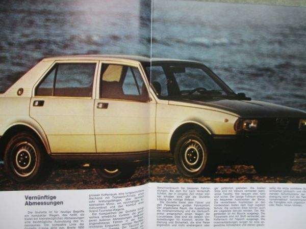 Alfa Romeo Giulietta Prospekt 1980