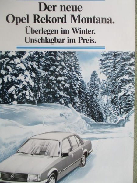 Opel Rekord E Montana Prospektblatt