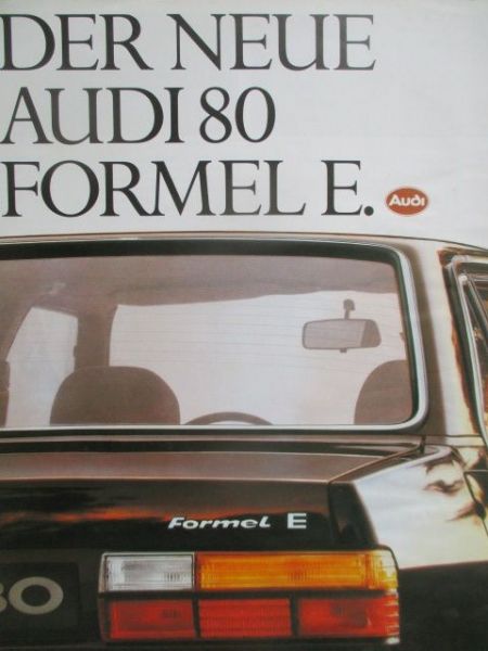 Audi 80 Typ81 Formel E 11/1980