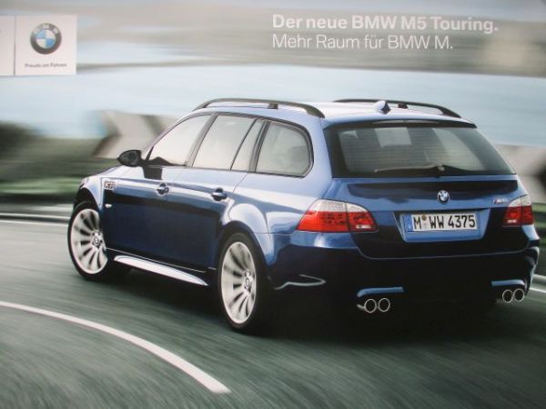 BMW M5 Touring E61 Großformat Poster ca.59x83cm