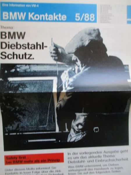 BMW Kontakte 5/1988