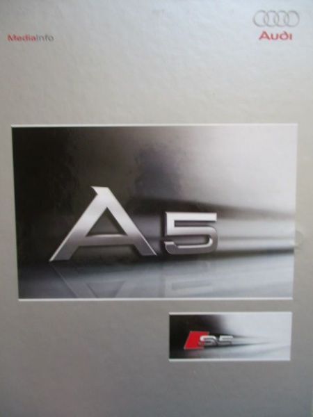 Audi A5 Coupé +S5 März 2007 Pressemappe