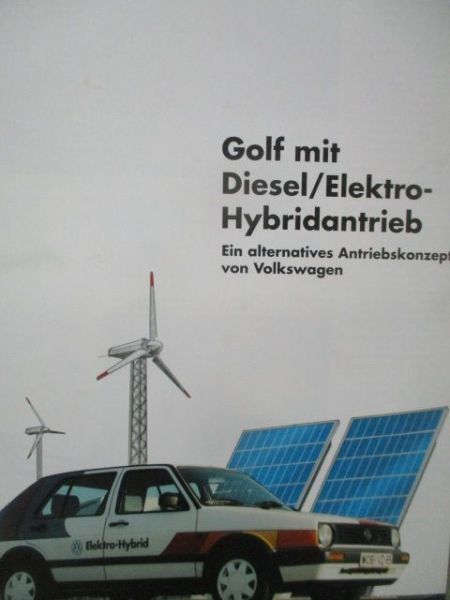 VW Golf II Typ19E Diesel/Elektro-Hybridantrieb Dokumentation