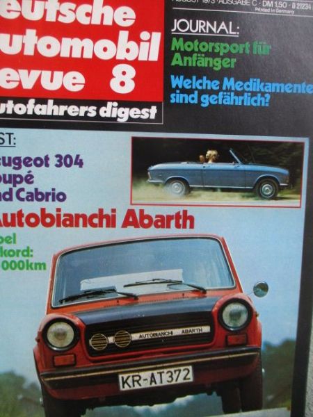 deutsche automobil revue 8/1973