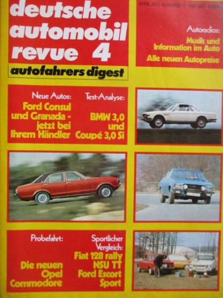deutsche automobil revue 4/1972