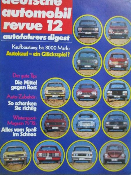deutsche automobil revue 12/1971