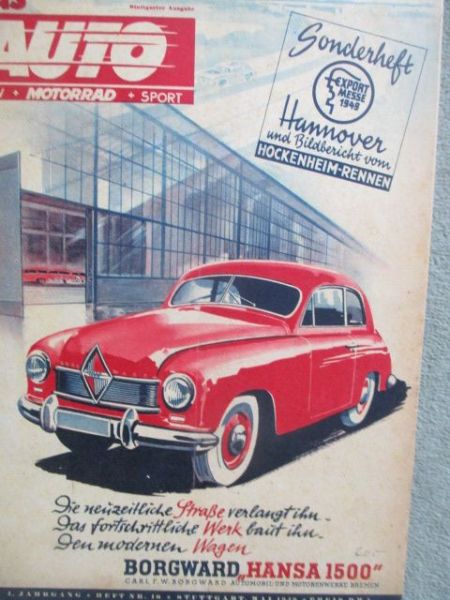 Das Auto 10/1949 Sonderheft