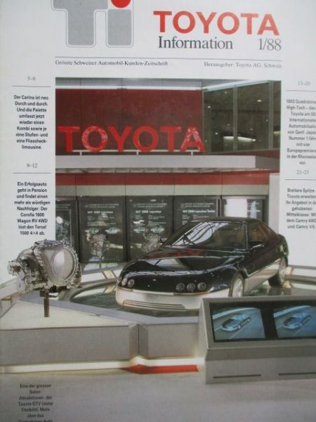 Toyota Information 1/1988
