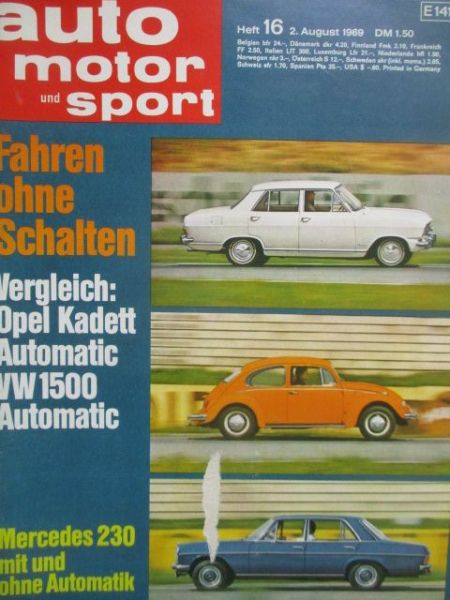 auto motor & sport 16/1969