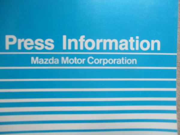 mazda Press Information 1987