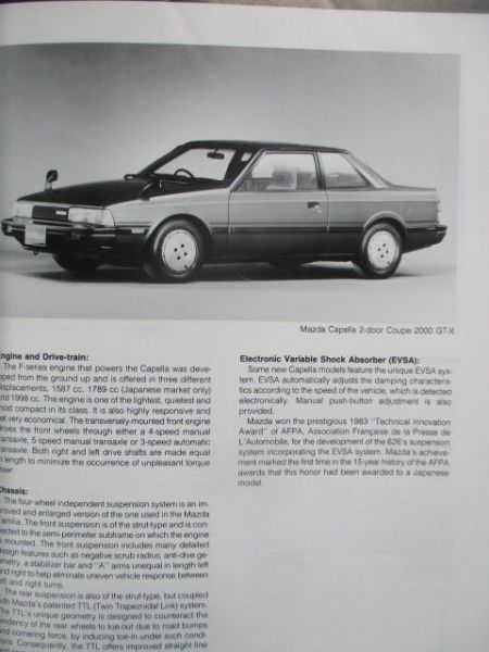 Mazda Press Information 1984