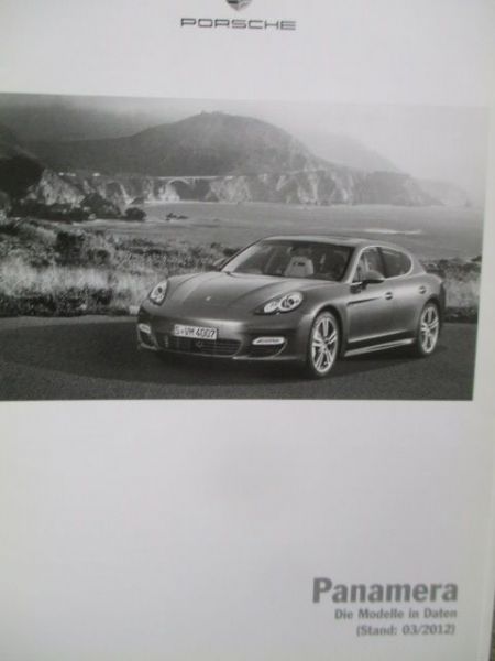 Porsche Panamera Preisliste März 2012