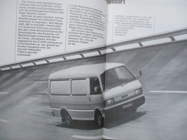 Mazda E 2000 Produkt-Information