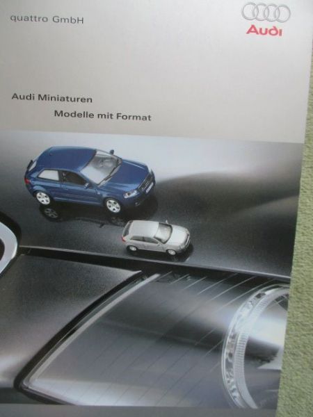 Audi Minaturen Modelle mit Format 2004