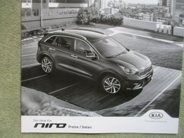 Kia Niro Preise/Daten Modelljahr 2017