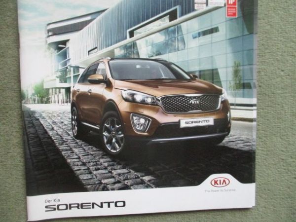 Kia Sorento Katalog Modelljahr 2018
