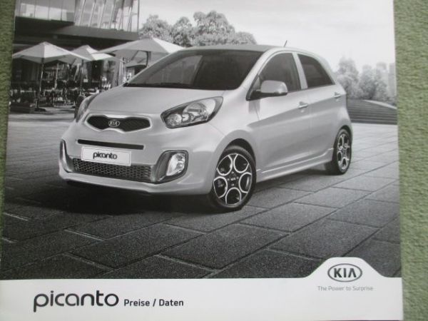 Kia Picanto Preise/Daten Modelljahr 2014