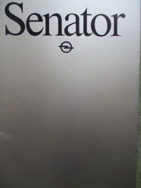 Opel Senator A 2.5E 3.0E August 1981