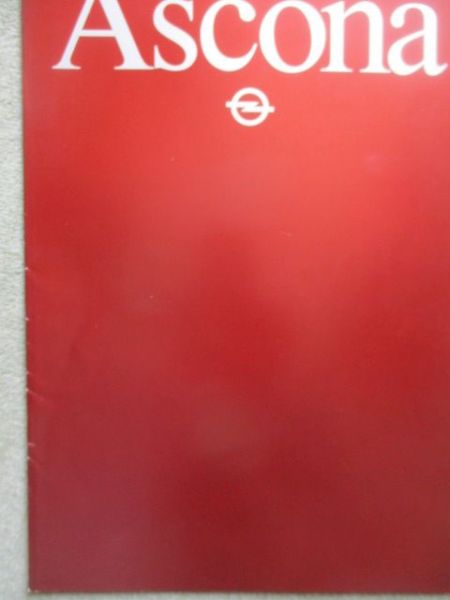 Opel Ascona C September 1981