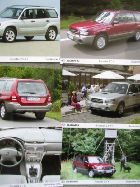 Subaru Forester Pressemappe 9/2002