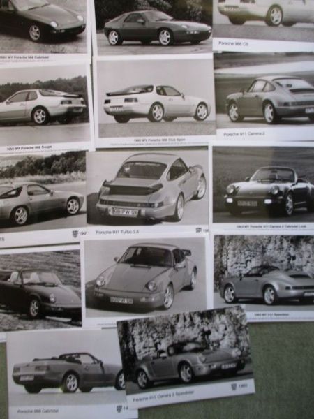 Porsche Pressefotos 964 (911),928 GTS,968