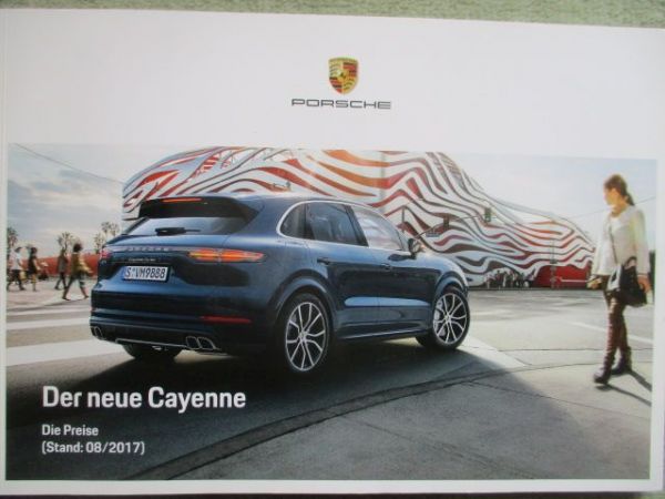 Porsche Cayenne (PO536) Preisliste 8/2017