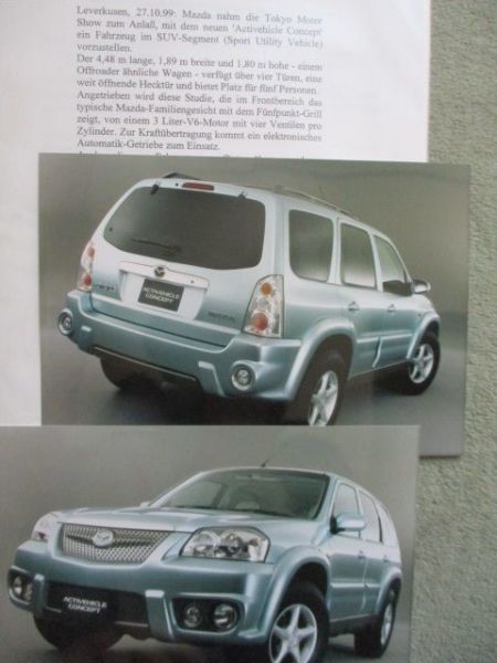 Mazda Studie Acitivehicle Concept Fotos+Text