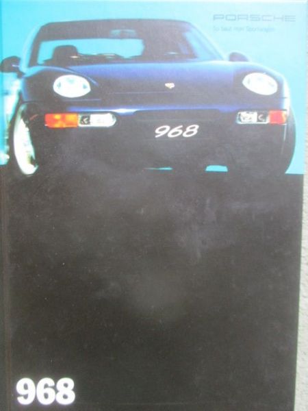 Porsche 968 Buch August 1993