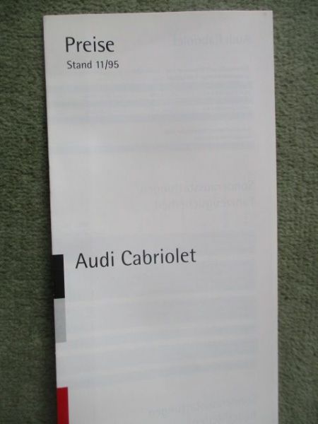 Audi Cabriolet (typ89) 11/1995