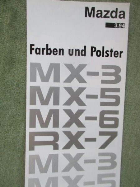 Mazda Farben und Polster 3.1994