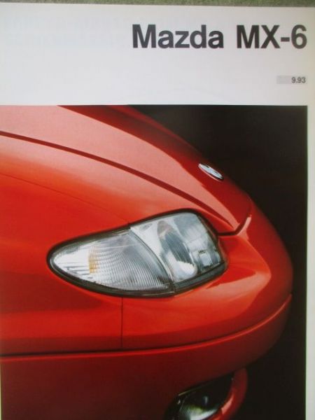 Mazda MX-6 (GE6) Katalog März 1993