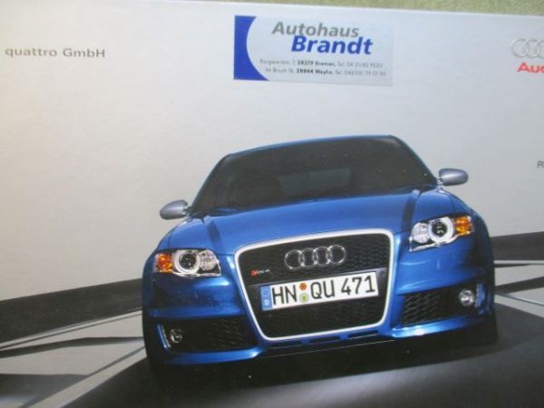 Audi RS 4 (Typ 8E) Buch März 2005